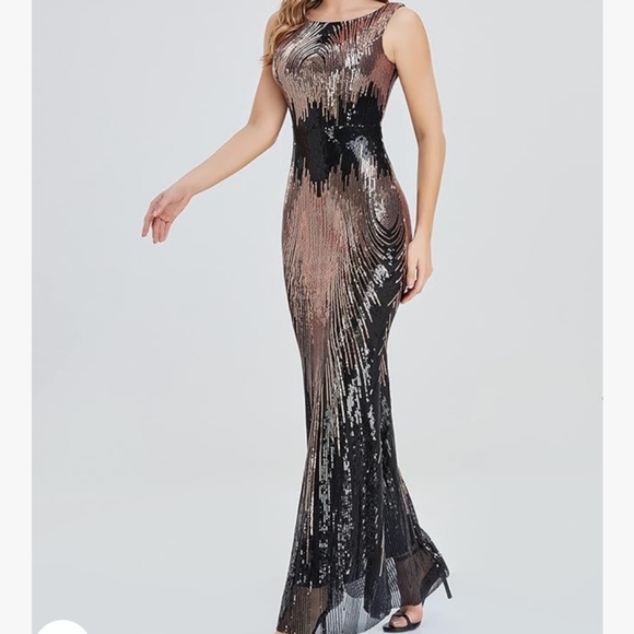 None Dresses & Skirts - 🎉BOGO🎉   NWT MY FAVORITE DRESS SMALL SEQUENCE GOLD & BLACK